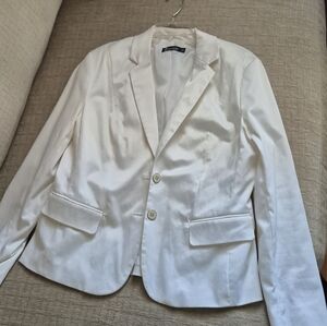 Chic White Women's Blazer